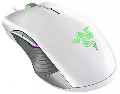 Проводная игровая мышь  Проводная игровая мышь "Razer" Basilisk Mercury, USB, RGB (Арт. - RZ01-02330300-R3M1) Белая