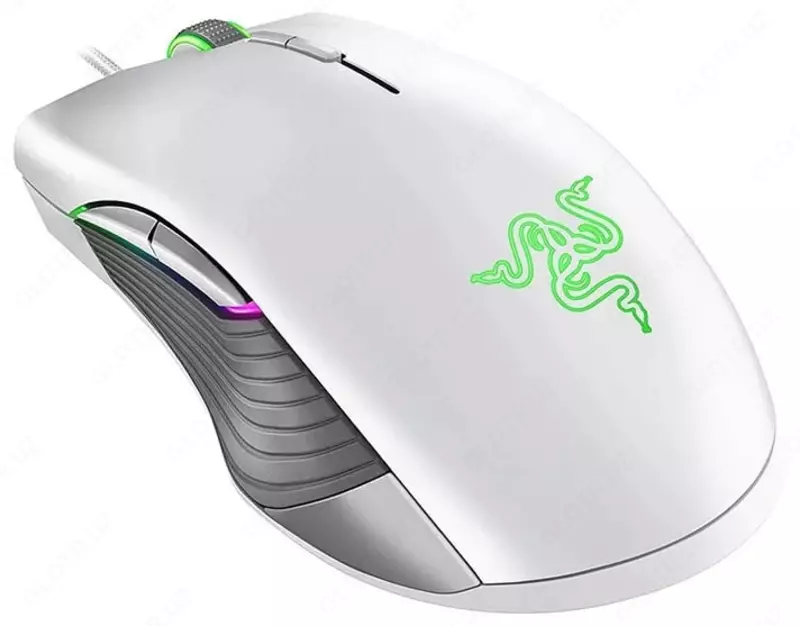 Проводная игровая мышь "Razer" Basilisk Mercury, USB, RGB (Арт. - RZ01-02330300-R3M1) Белая