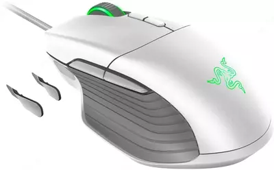 Проводная игровая мышь  Проводная игровая мышь "Razer" Basilisk Mercury, USB, RGB (Арт. - RZ01-02330300-R3M1) Белая