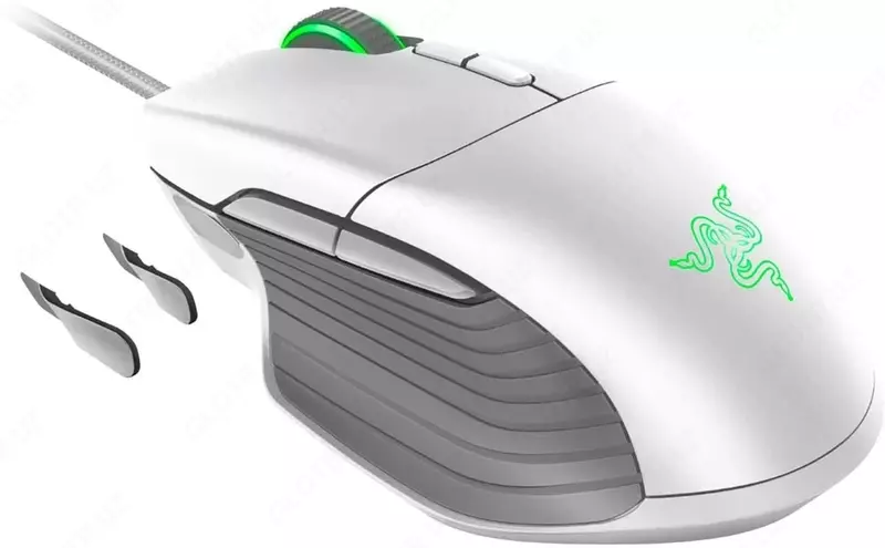 Проводная игровая мышь "Razer" Basilisk Mercury, USB, RGB (Арт. - RZ01-02330300-R3M1) Белая