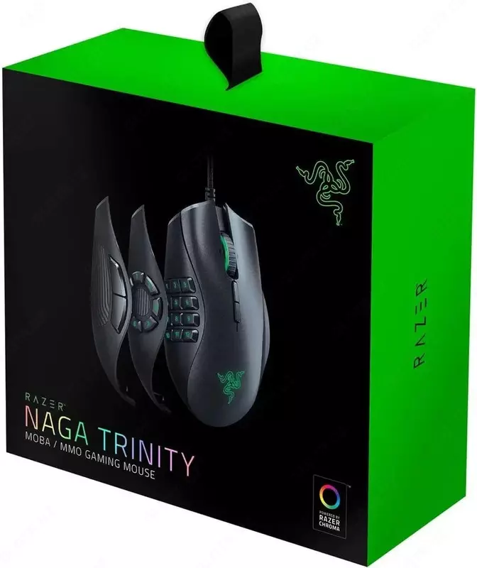 Проводная игровая мышь "Razer" Naga Trinity, USB, RGB (Арт. - RZ01-02410100-R3M1) Черная