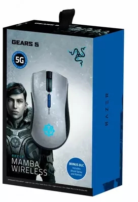 Simsiz o'yin sichqonchasi "Razer" Mamba Gears of War 5 WL (Art. - RZ01-02710200-R3M1) Qora/Kulrang