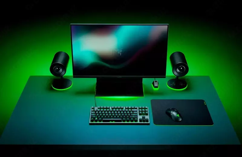 Sichqoncha paneli "Razer" Gigantus V2 Medium (Art. № - RZ02-03330200-R3M1) Qora/Yashil