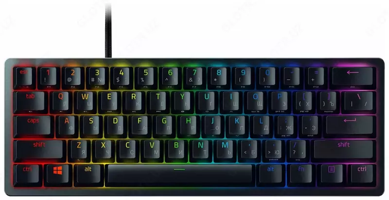 Проводная игровая клавиатура "Razer" Huntsman Mini, USB RGB (Арт. - RZ03-03390200-R3M1) Черная