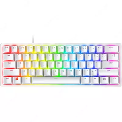 Проводная игровая клавиатура "Razer" Huntsman Mini, USB RGB (Арт. - RZ03-03390300-R3M1) Белая