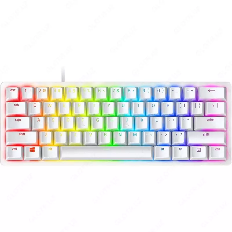 Проводная игровая клавиатура "Razer" Huntsman Mini, USB RGB (Арт. - RZ03-03390300-R3M1) Белая