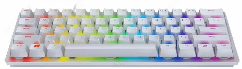 Проводная игровая клавиатура "Razer" Huntsman Mini, USB RGB (Арт. - RZ03-03390300-R3M1) Белая
