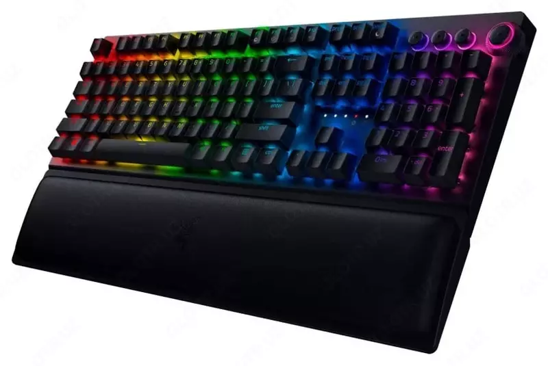 Беспроводная игровая клавиатура "Razer" BlackWidow V3 Pro WL/BT, USB RGB (Арт. - RZ03-03530800-R3R1) Черная