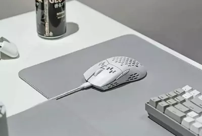 Проводная игровая мышь "Keychron" M1, USB, RGB (Арт. - M1A2_Keychron) Белая