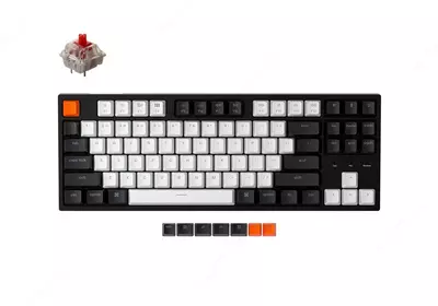 Проводная клавиатура "Keychron" Gateron C1 Wired LED USB (Арт. - C1A1_Keychron) Черная/Белая