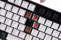 Simli klaviatura "Keychron" Gateron C1 Simli LED USB (Art. № - C1A1_Keychron) Qora/Oq Chakana savdo