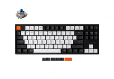 Проводная клавиатура "Keychron" Gateron C1 Wired LED USB (Арт. - C1G2_Keychron) Черная/Белая