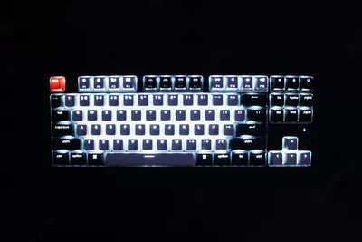 Проводная клавиатура "Keychron" Gateron C1 Wired LED USB (Арт. - C1G3_Keychron) Черная/Белая