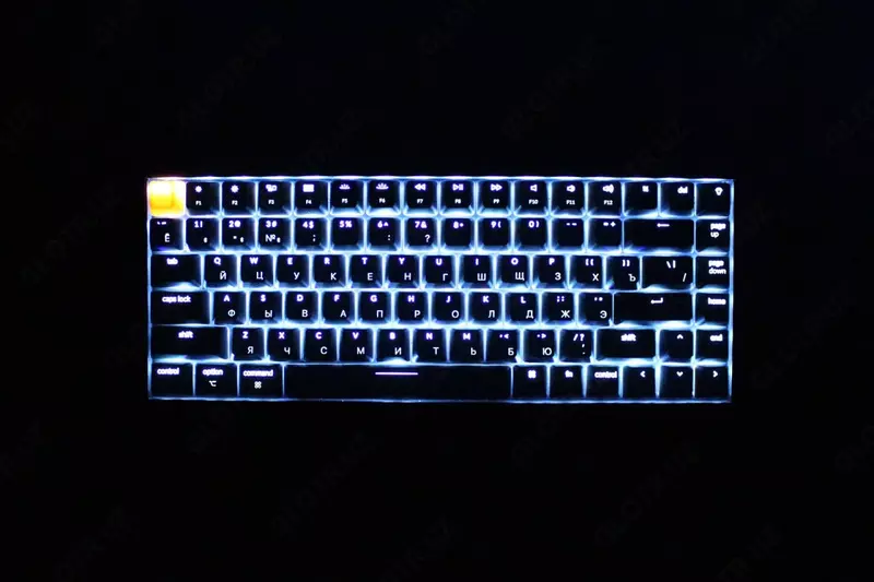 Keychron Gateron K2 LED USB klaviaturasi (Art. № - K2A3_Keychron) Qora/Kulrang