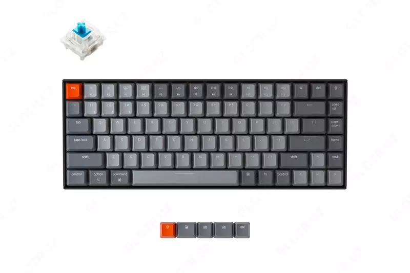 Mexanik klaviatura "Keychron" Gateron K2 RGB USB (Art. № - K2C2_Keychron) Qora/Kulrang