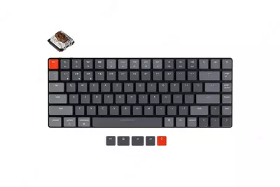 Mexanik klaviatura "Keychron" Gateron K3 RGB USB (Art. № - K3E3_KEYCHRON) Qora/Kulrang