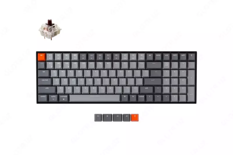 Механическая Клавиатура "Keychron" Gateron К4 RGB USB (Арт. - K4C3_Keychron) Черная/Серая