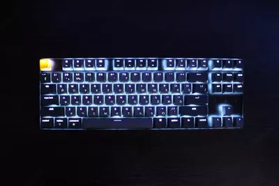 Mexanik klaviatura "Keychron" Gateron K8 LED USB (Art. - K8A2_Keychron) Qora/Kulrang