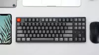 Mexanik klaviatura "Keychron" Gateron K8 RGB USB (Art. № - K8C2_Keychron) Qora/Kulrang Chakana savdo
