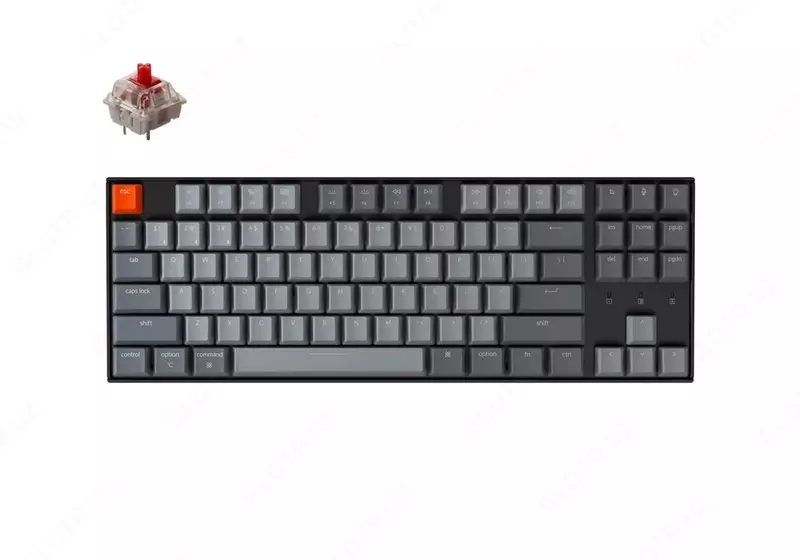 Mexanik klaviatura "Keychron" Gateron K8 RGB USB (Art. № - K8Q1_Keychron) Qora/Kulrang