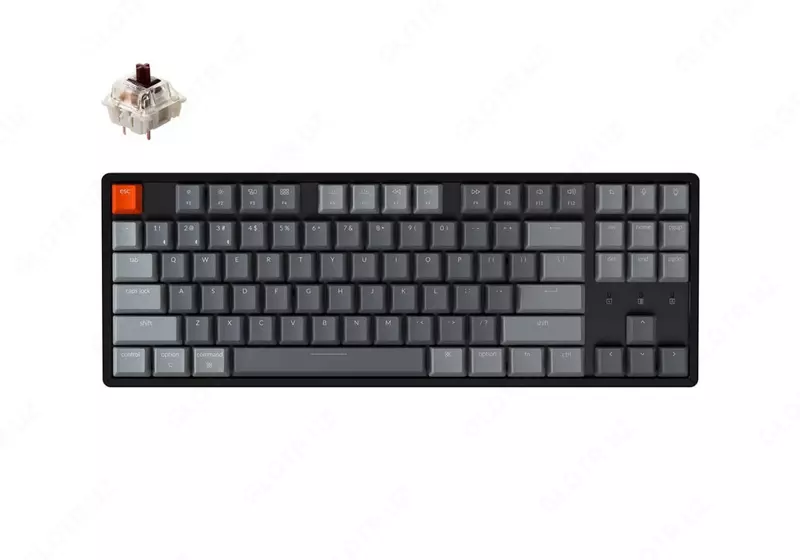 Механическая Клавиатура "Keychron" Gateron К8 RGB USB (Арт. - K8Q3_Keychron) Черная/Серая