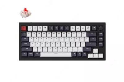 Maxsus mexanik klaviatura "Keychron" Gateron Phantom Q1 QMK RGB USB (Art. № - Q1M1_Keychron) Jet qora