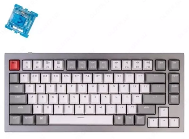 Кастомная Механическая Клавиатура "Keychron" Gateron Phantom Q1 QMK RGB USB (Арт. - Q1N2_Keychron) Космический серый