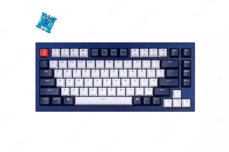 Maxsus mexanik klaviatura "Keychron" Gateron Phantom Q1 QMK RGB USB (Art. № - Q1O2_Keychron) To'q ko'k