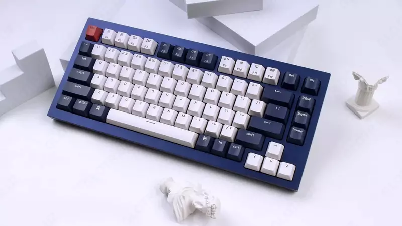 Maxsus mexanik klaviatura "Keychron" Gateron Phantom Q1 QMK RGB USB (Art. № - Q1O2_Keychron) To'q ko'k