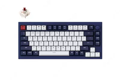 Кастомная Механическая Клавиатура "Keychron" Gateron Phantom Q1 QMK RGB USB (Арт. - Q1O3_Keychron) Темно-синяя