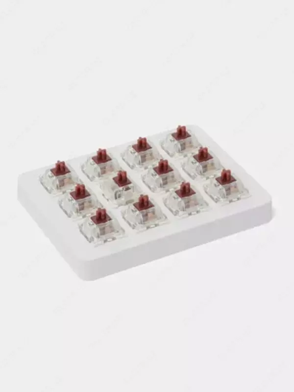 Набор механических переключателей "KEYCHRON" Gateron Switch с держателем, 12 шт. (Арт. - Z3_KEYCHRON) Коричневый
