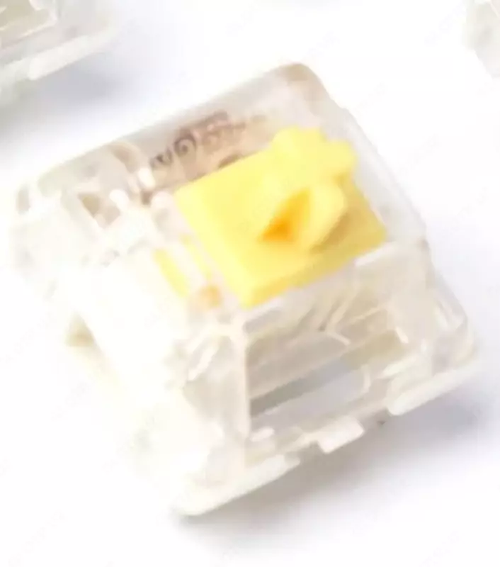 Набор механических переключателей "KEYCHRON" Gateron Switch с держателем, 12 шт. (Арт. - Z4_KEYCHRON) Желтый