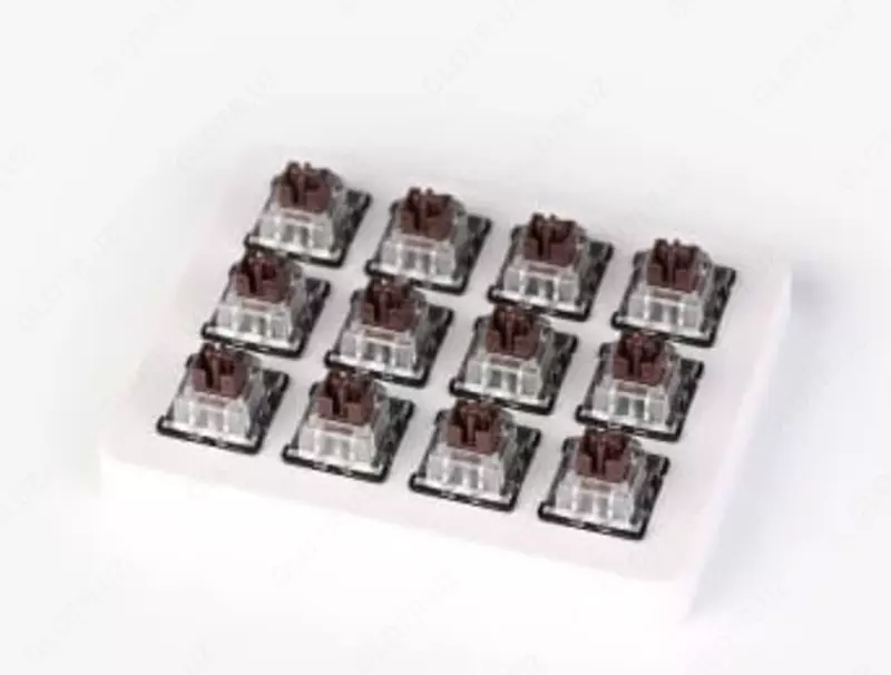 Mexanik kalitlar to'plami "KEYCHRON" Gateron LK ushlagichli kalit, 12 dona. (Art. - Z10_KEYCHRON) Jigarrang