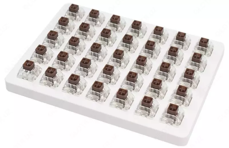 Набор механических переключателей "KEYCHRON" Kailh Box Switch, 35 шт. (Арт. - Z50_KEYCHRON) Коричневый
