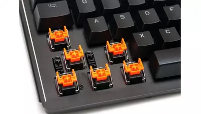 Набор низкопрофильных механических переключателей "KEYCHRON" Optical MX, 90 шт. (Арт. - Z25_KEYCHRON) Оранжевый