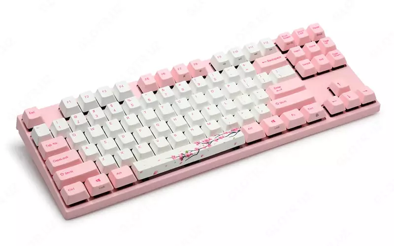 Механическая Клавиатура "Varmilo" VA87M Sakura, USB (Арт. - VA87MC2P/PP88RA) Розовая/Белая