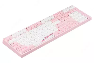Механическая Клавиатура "Varmilo" VA108M Sakura, USB (Арт. - VA108MC2P/WP88RA) Розовая/Белая