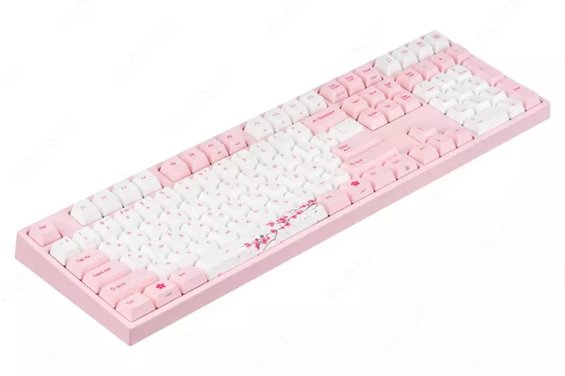 Механическая Клавиатура "Varmilo" VA108M Sakura, USB (Арт. - VA108MC2P/WP88RA) Розовая/Белая