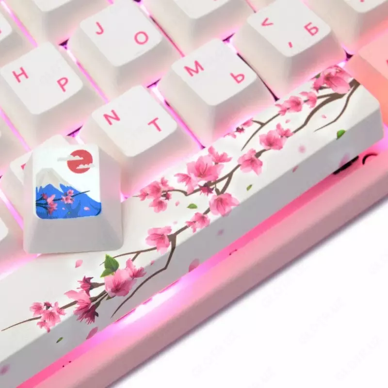 Механическая Клавиатура "Varmilo" VA108M Sakura, USB (Арт. - VA108MC2P/WP88RA) Розовая/Белая