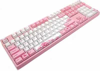 Механическая Клавиатура "Varmilo" VA108M Sakura, USB (Арт. - VA108MN2P/WP88RA) Розовая/Белая