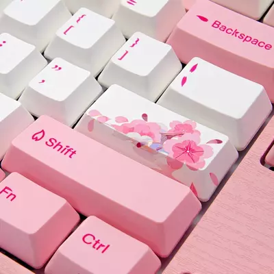 Механическая Клавиатура "Varmilo" VA108M Sakura, USB (Арт. - VA108MN2P/WP88RA) Розовая/Белая