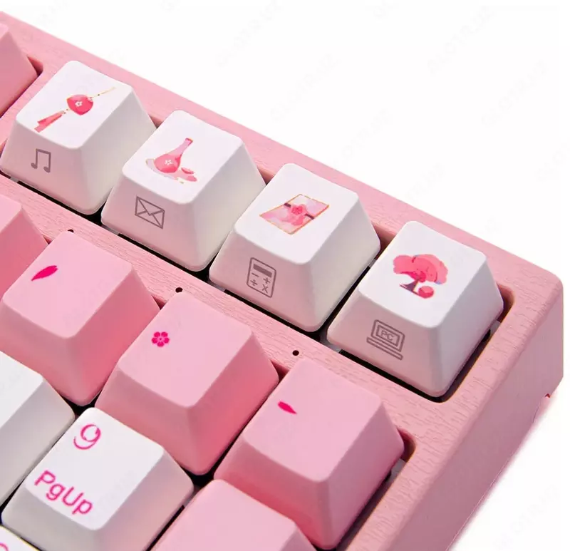 Механическая Клавиатура "Varmilo" VA108M Sakura, USB (Арт. - VA108MN2P/WP88RA) Розовая/Белая