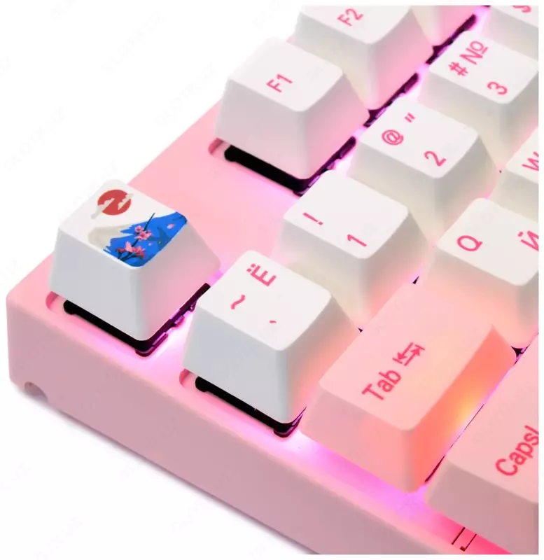Mexanik klaviatura "Varmilo" VA108M Sakura, USB (Art. - VA108MR2P/WP88RA) Pushti/Oq