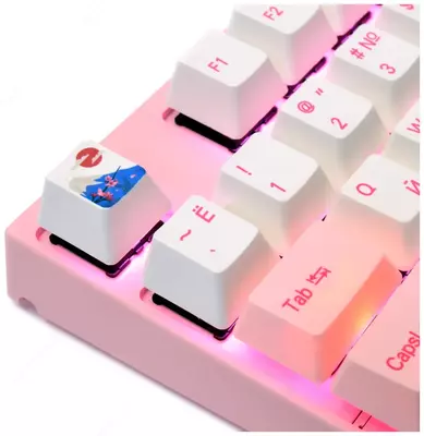 Mexanik klaviatura "Varmilo" VA108M Sakura, USB (Art. - VA108MR2P/WP88RA) Pushti/Oq