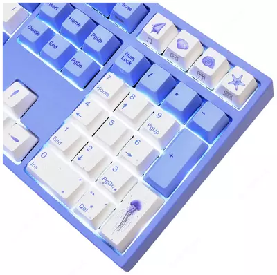 Механическая Клавиатура "Varmilo" VA108M Sea Melody, USB (Арт. - VA108MP2W/WBPE7HR) Голубая/Белая