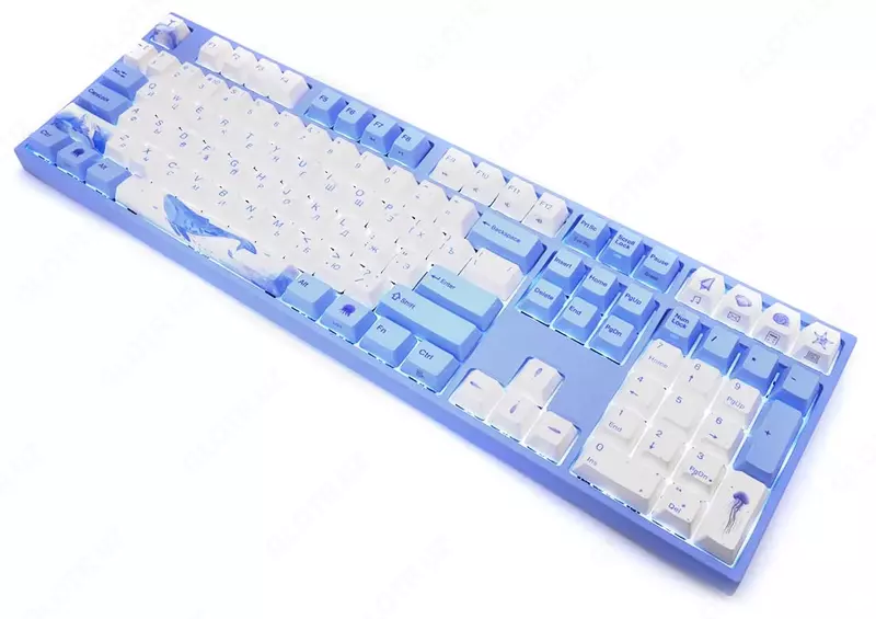 Механическая Клавиатура "Varmilo" VA108M Sea Melody, USB (Арт. - VA108MP2W/WBPE7HR) Голубая/Белая