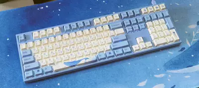 Механическая Клавиатура "Varmilo" VA108M Sea Melody, USB (Арт. - VA108MP2W/WBPE7HR) Голубая/Белая
