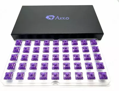Набор механических переключателей "Akko" CS Lavender Purple Switch, 45 шт. (Арт. - ASWITCHES_ALP) Лавандовый