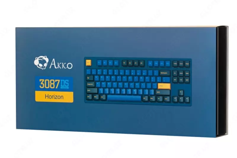 Mexanik o'yin klaviaturasi "Akko" 3087 Horizon DS, USB (Art. - A3087_H_CBL) Qora/Moviy