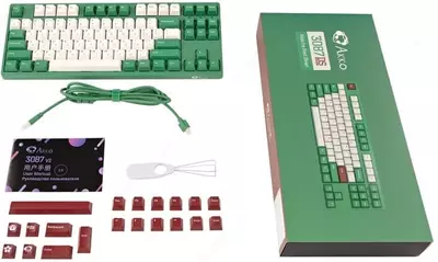 Механическая игровая клавиатура "Akko" 3087 Matcha Red Bean DS, USB (Арт. - A3087_MA_CR)